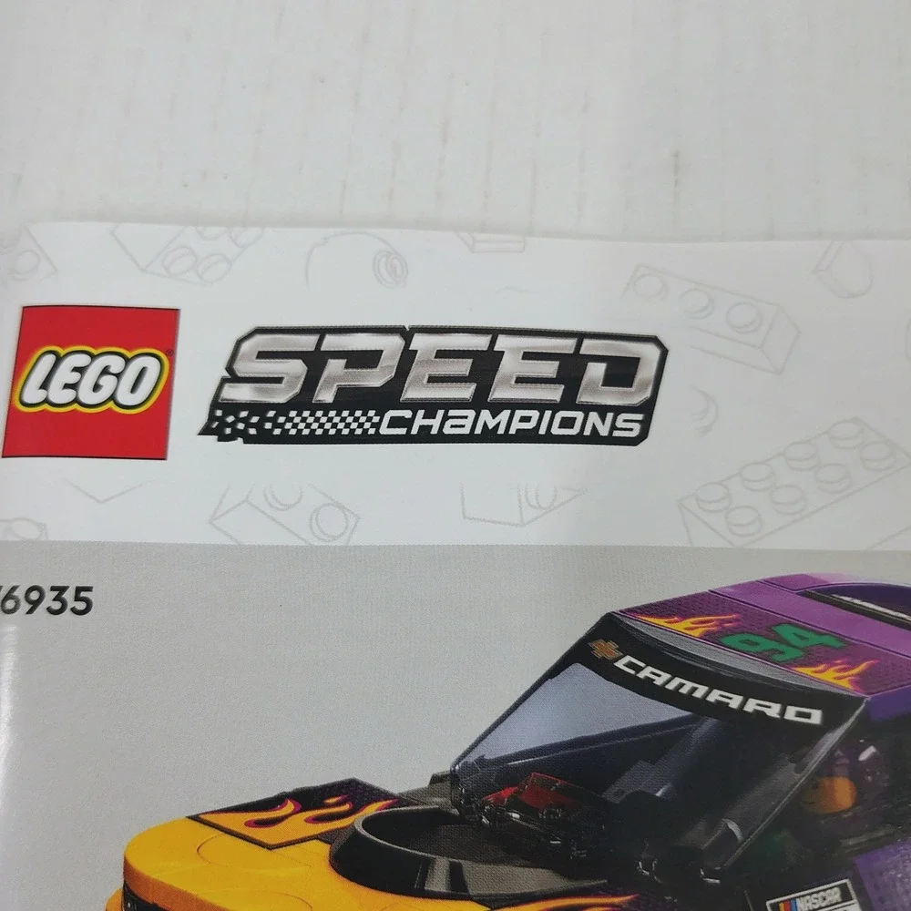 LEGO Speed Champions 76935 NASCAR Next Gen Chevrolet Camaro ZL1 Manual Only
